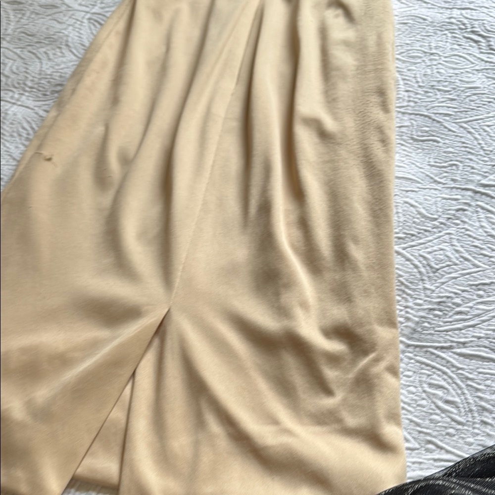 Christian Siriano Black and Silver with Nude Sheath Dress Long Sleeve - Picture 9 of 16